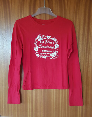 Shirt, langarm, rot, rue21, Motiv, Gr. S