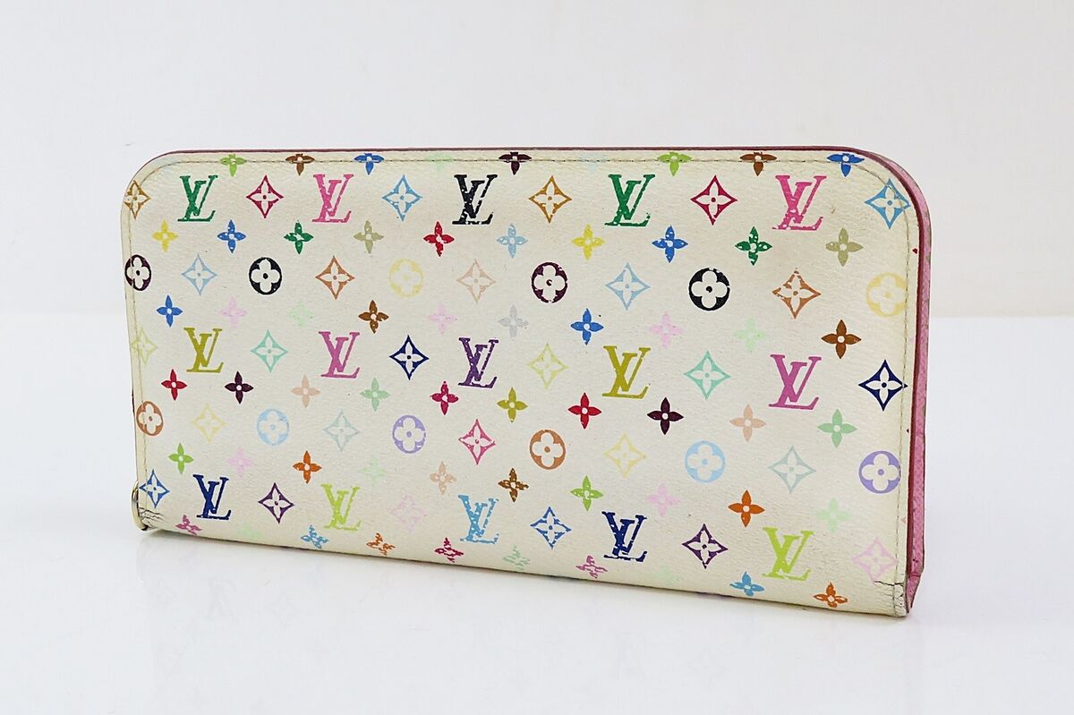 Auth LOUIS VUITTON Insolite White & Multiple Color Monogram Auth LOUIS VUITTON Insolite White & Multiple Color Monogram