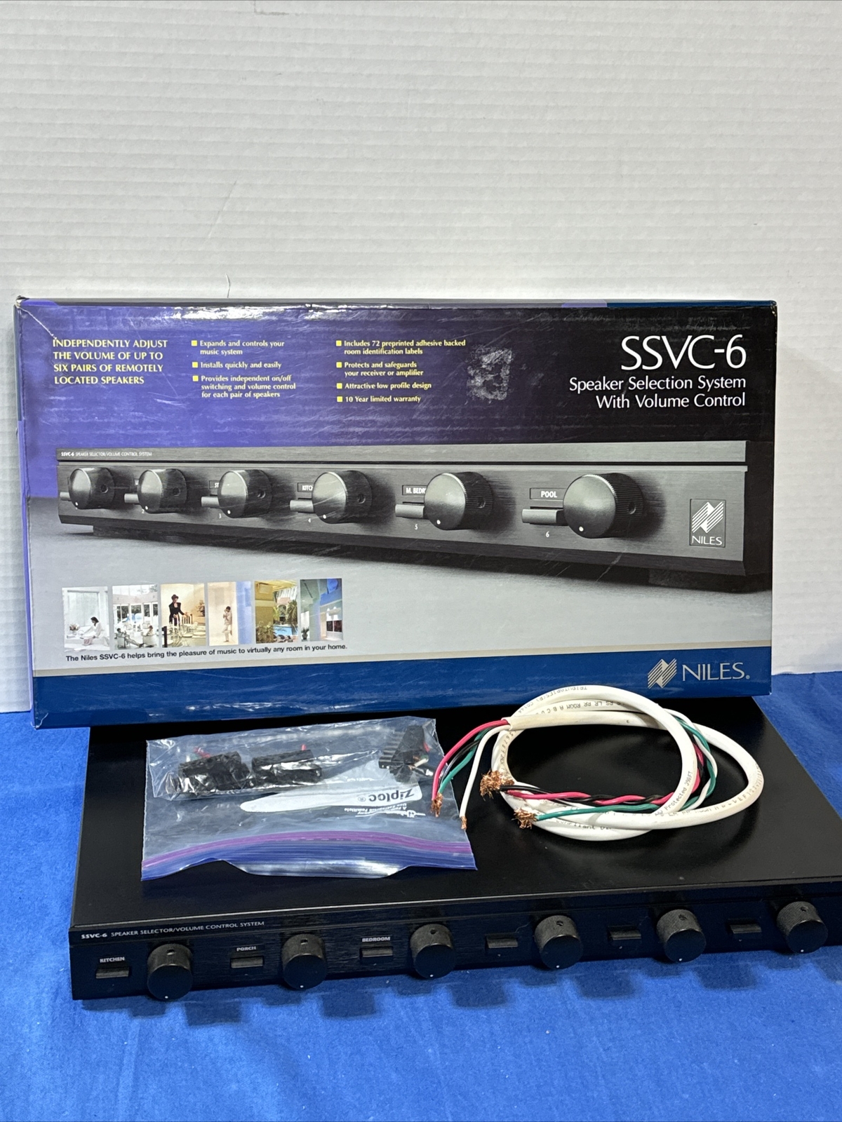 Monoprice Speaker Selector With Volume Control Speaker Switcher