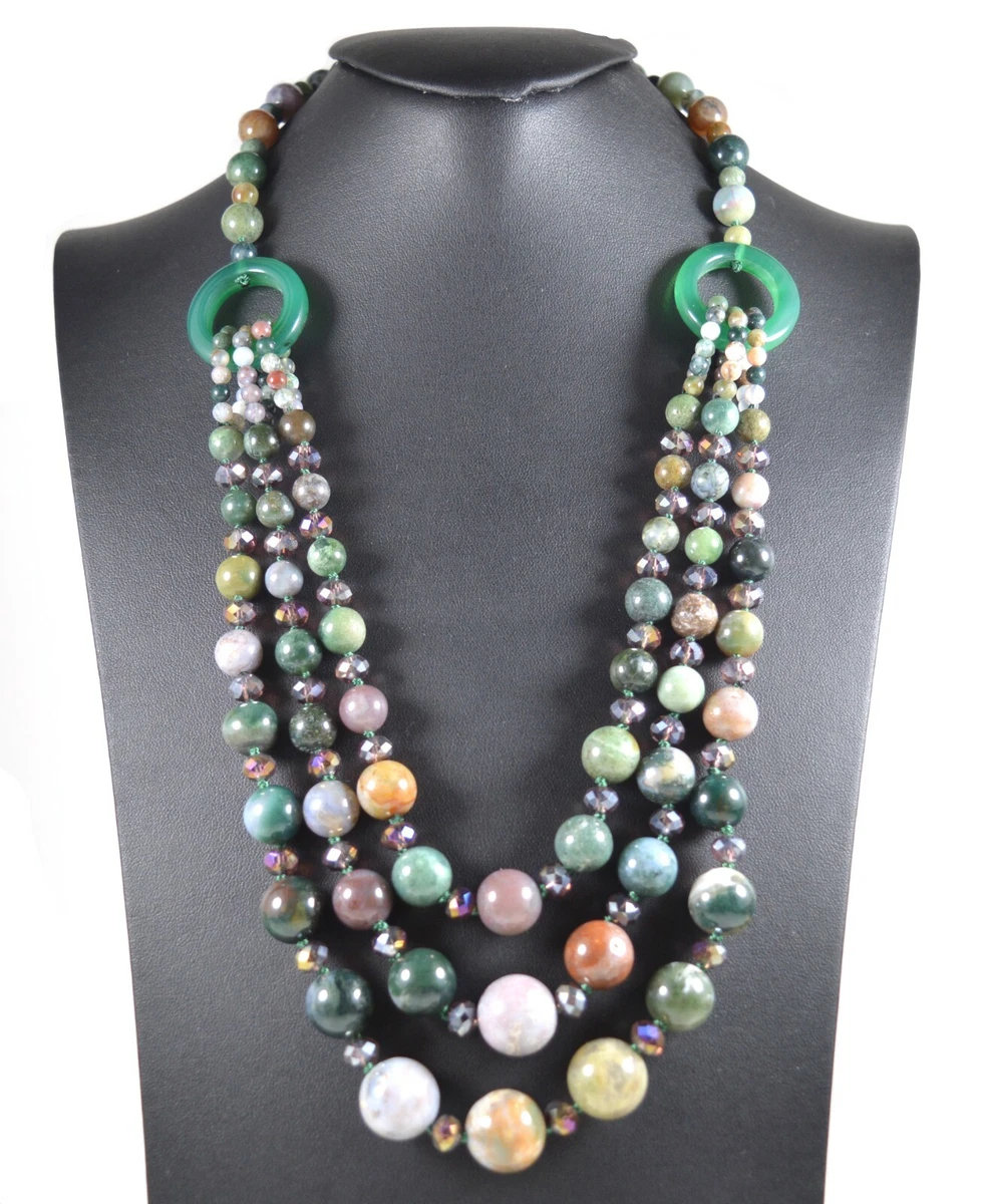 Collana In Agata Naturale Con Ciondolo In Pietra Grezza - Gioiello Artigianale Donna, Lunghezza 3-5 Cm, Regalo Significativo - 2