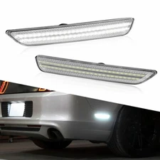 For 2010-2014 Ford Mustang Smoked Lens Front & Rear LED Side Marker Lights 4PCS