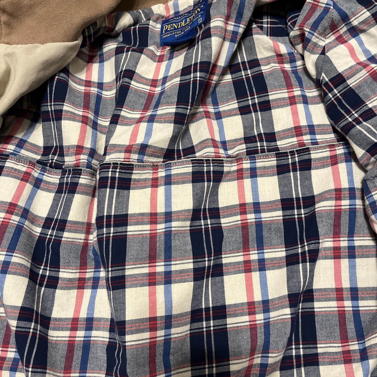 Pendleton Bomber Madras Lined Patchwork Button Ja… - image 21