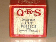Vintage QRS Player Piano Roll No. 117 Because Ballad Lee Roberts 
