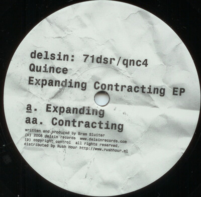 Quince - Expanding Contracting EP - Dutch 12'' Vinyl - 2008 - Delsin