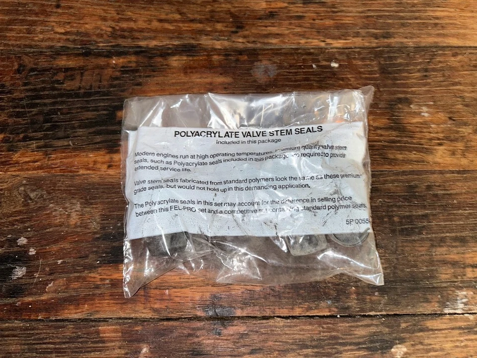 Nuevo juego de sellos de vástago de válvula de admisión Fel-Pro 1962-76 Ford Mercury Lincoln 260-289-302 Foto 2 de 3
