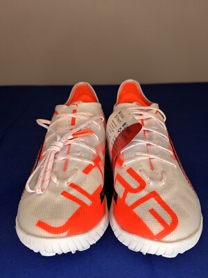 PUMA Ultra 5 Pro Cage Football Soccer Turf White Red Shoes  display picture 3