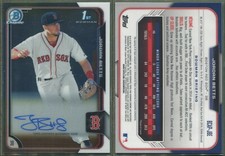 2015 Bowman Chrome Prospect Autographs - #BCAP-JBE Jordan Betts - Red Sox - AUTO