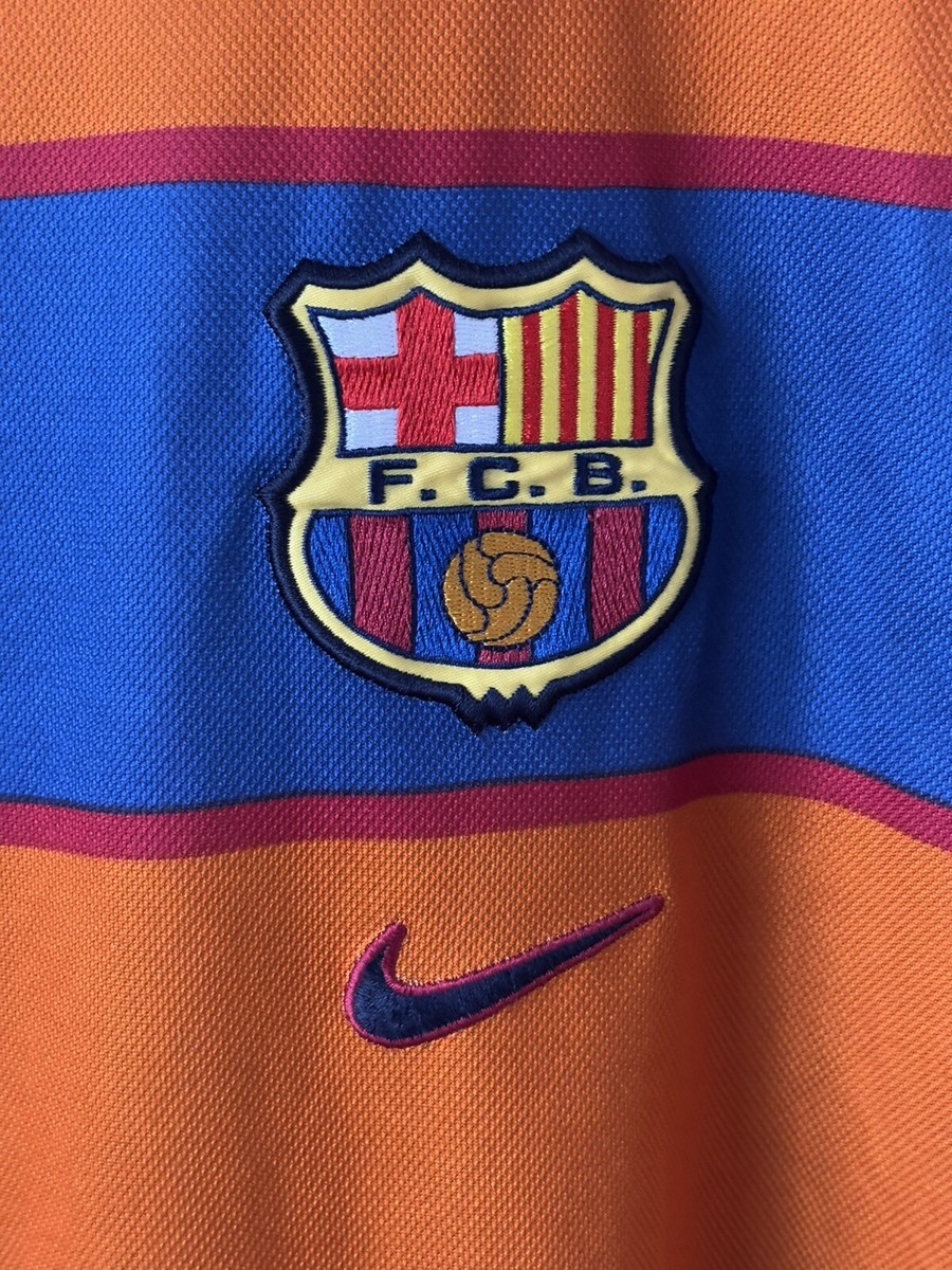 Vintage Nike Barcelona 1998/99 Third Jersey Football Soccer Mens