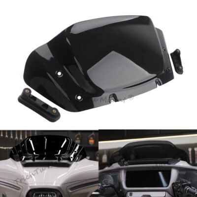 Schwarze 10''Windschutzscheibe Windschutzscheibe für Harley Street Glide FLHX 24