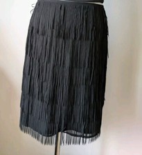 Hallhubert 🖤 Toller Rock 🖤✨🍾🥂🎉 Gr.36 Gr.38 Fransen Nur 2 mal getragen 