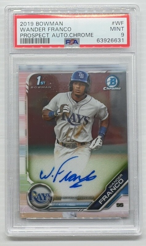 Wander Franco 2019 Bowman #CPA-WF Chrome Prospect Auto (1st Wander Franco 2019 Bowman #CPA-WF Chrome Prospect Auto (1st
