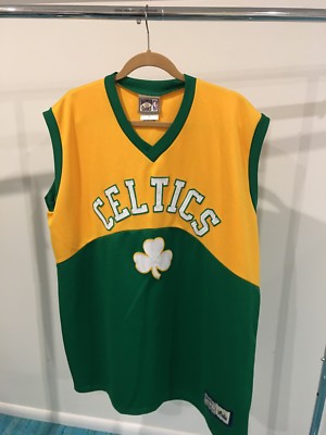 celtics yellow and green jersey