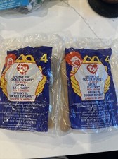 1993 McDonald  s Ty Beanie Baby 4 SPUNKY the COCKER SPANIEL - New in Bag