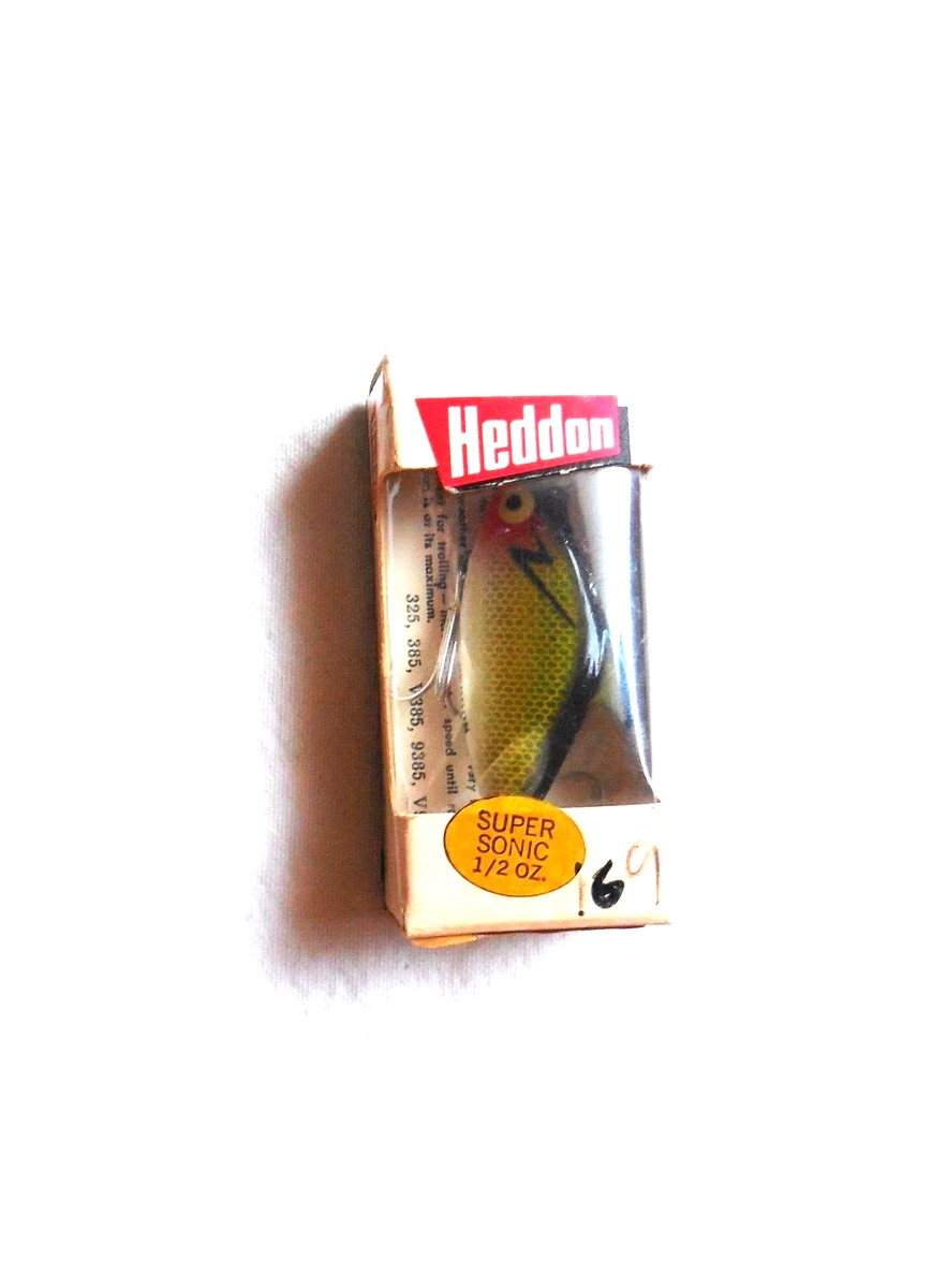 Leurre De Pêche Vintage Heddon Super Sonic 1/2 Oz, Neuf Avec Boîte