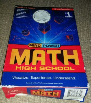 The Learning Company Mind Power Math High School PC Win MAC 6 CD Set