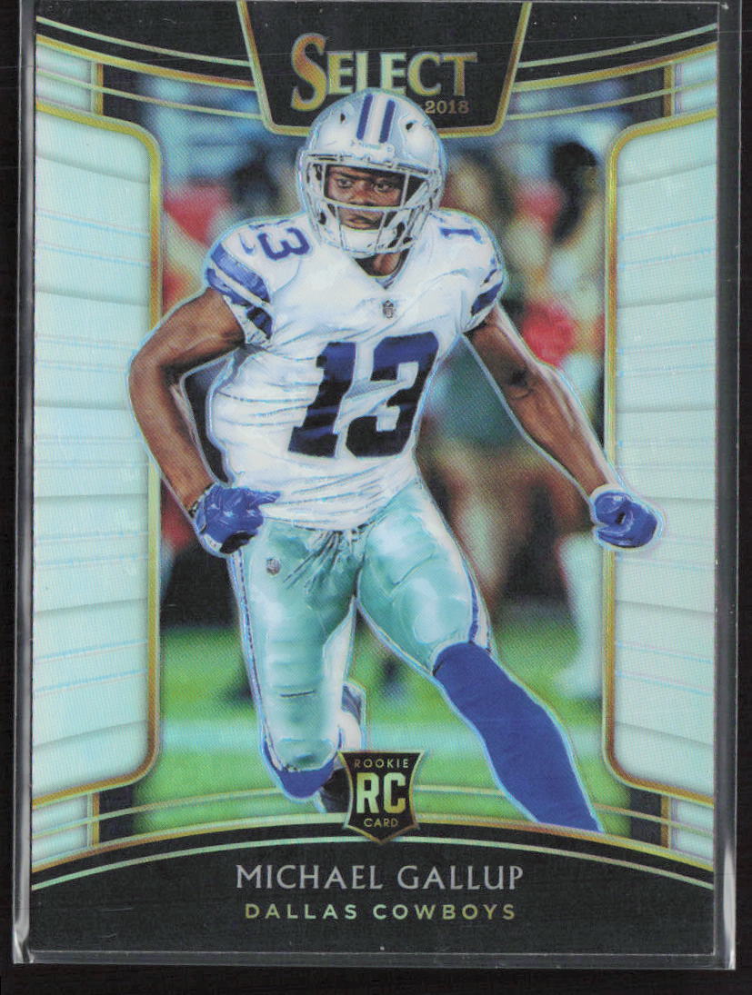 2018 Panini Select #94 Michael Gallup Concourse Silver Prizm