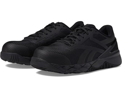 Reebok Work Nanoflex TR RB331 Womens US 6 Black Composite Toe Work Shoes KHD1275