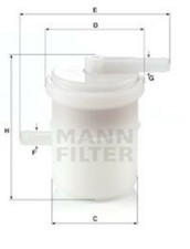 MANN-FILTER Kraftstofffilter für SUZUKI ALTO CARRY LJ SAMURAI SJ SUPER