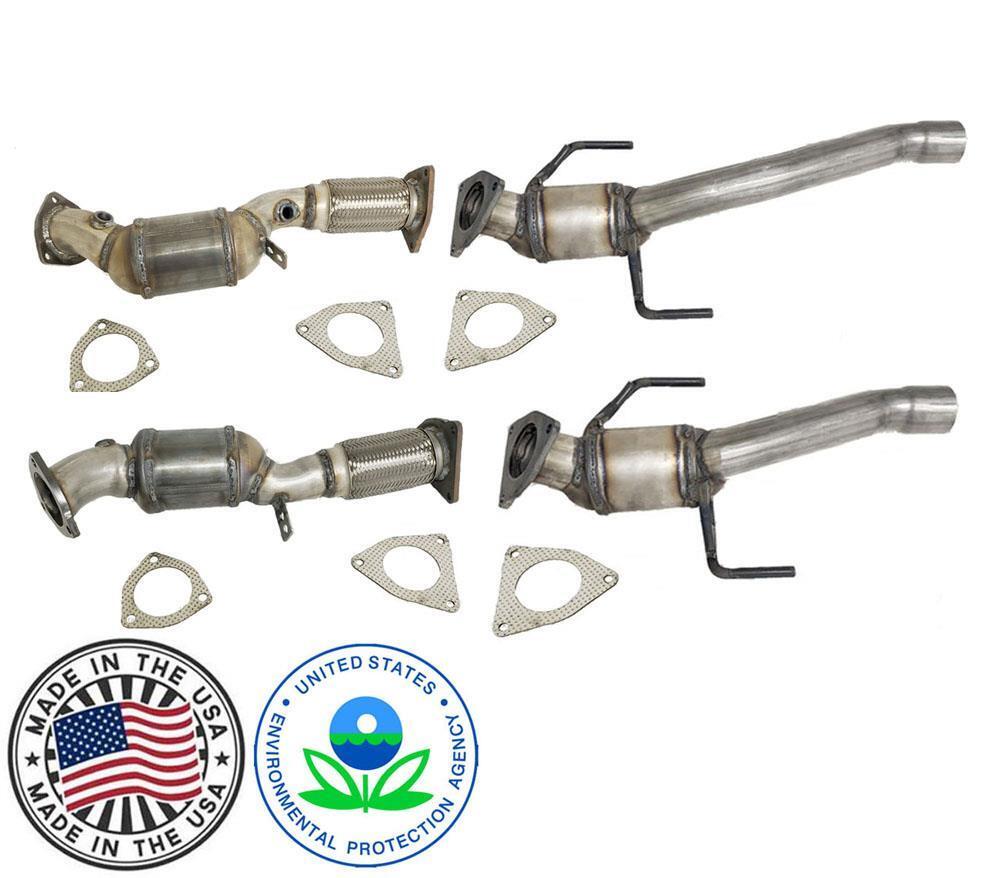 Front & Rear Flex Pipe Catalytic Converter Fits Audi Q7 4.2L Gasoline 20072010 eBay