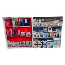 UniShield 3-Shelf Metal 1st Aid Cabinet Class A, Large Capacity Medicine Cabinet
