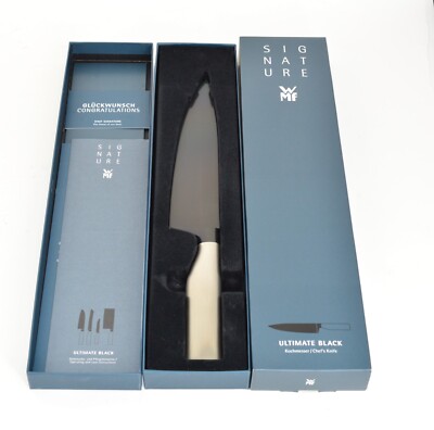 WMF Ultimate Black Kochmesser 34cm Klinge 20cm Griff 1880396612 Messer
