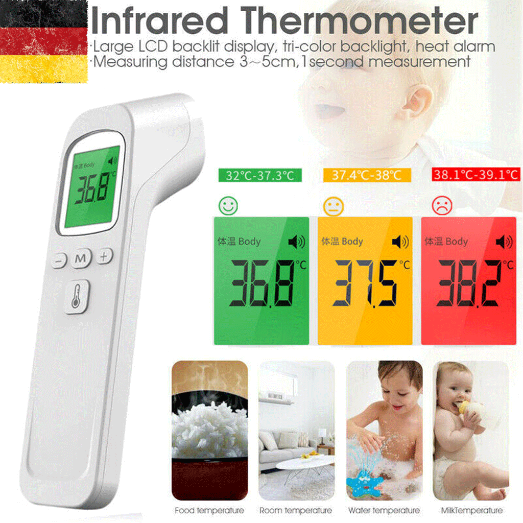 Fieberthermometer kontaktlos infrarot Stirnthermometer für Babys Erwachsene