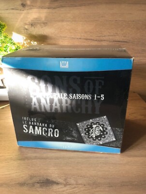   NEUES SET SONS OF ANARCHY S1-5    15 BLU-RAY + BANDANA SAMCRO - VOS