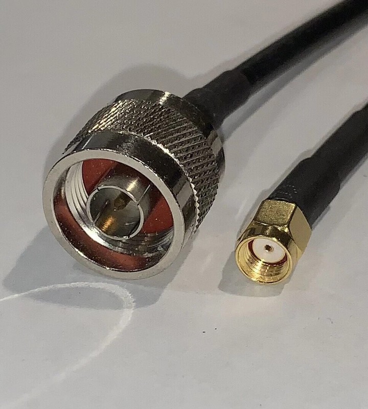 N Type Male to RP-SMA female ACI195 Coax Low Loss RF Pigtail Cable
