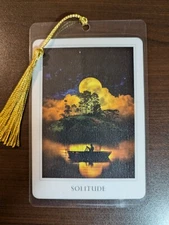 "SOLITUDE" Bookmark Oracle Sacred Deck Card NEW Destiny Gift Tarot Art FULL MOON