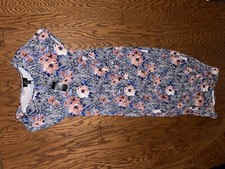 Ronni Nicole Blue and White Floral Sheath Dress Medium New with Tags (WTF27)