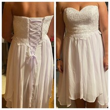 Wedding Dress Hi Low Sz 12 . NWOT Never Used
