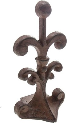 Comfify Fleur De Lis Cast Iron Door Stop Wedge