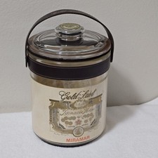 Vintage 1950s Ignacio Haya Gold Label Miramar Glass Cigar Humidor