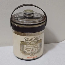 Vintage 1950s Ignacio Haya Gold Label Miramar Glass Cigar Humidor