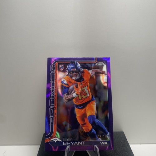 Topps 2025 Chrome Pat Bryant Rookie Purple Parallel /75 #313 Denver Broncos