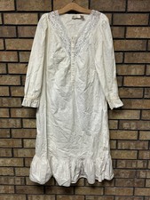 Vintage Victoria Secret Gold Label Cotton Lace Nightgown Medium, Read For Flaws