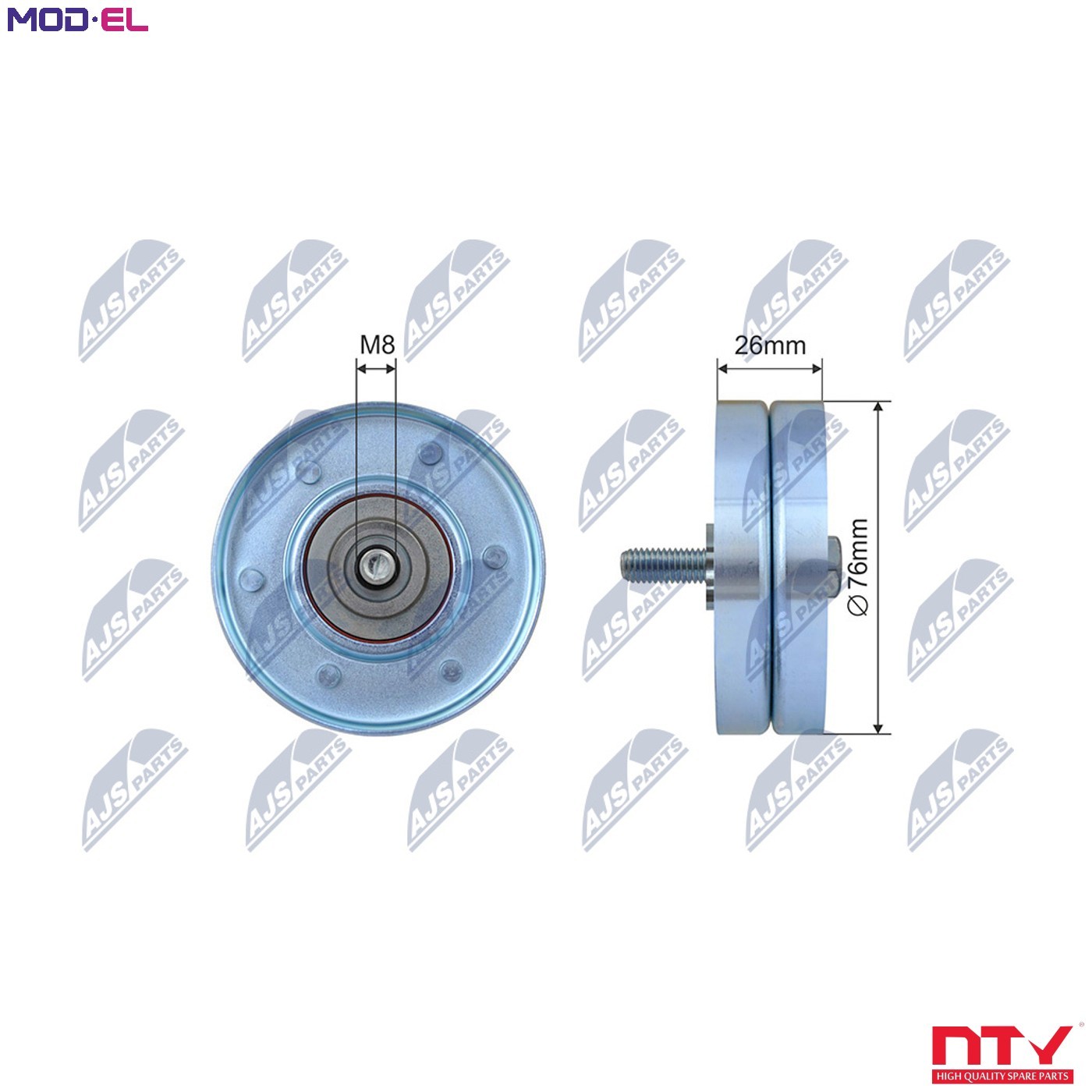 V-belt pulley RNK-VV-013 NTY for VOLVO S40 I V40 Estate - Image 10
