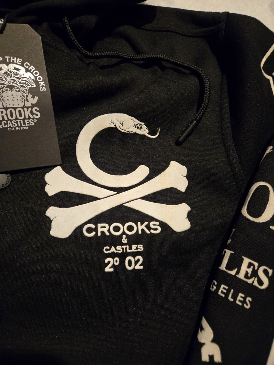 New Crooks And Castles Elite Varsity Crossbones Jacket Black New Crooks And Castles Elite Varsity Crossbones Jacket Black