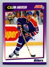 #47 1991-92 Score Glenn Anderson Edmonton Oilers