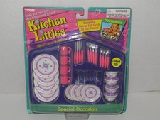 Kitchen Littles VTG Special Occasion Dinnerware Dishes for Barbie Doll NEW