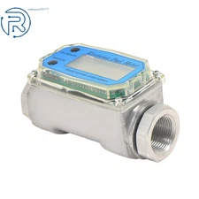 High Precision 1" Digital Flow Meter 2.6-26 GPM for Liquid Flow Measurement