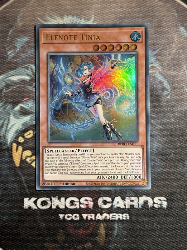 BPRO-EN011 Elfnote Tinia Ultra Rare 1st Edition YuGiOh NEW!
