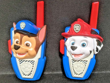 Paw Patrol Toy Walkie Talkies, Chase and Marshall Indoor and Outdoor, WORKS 