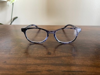EyeGuard Blue Sparkle Marbled Frames Only Oval Shape 50-18-140 mm