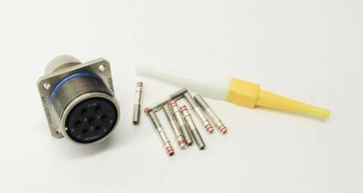 Lor of 10 New  ITT Cannon M83723-19R2015W 7-Pin Circular Connector Plug Kit