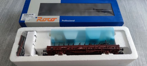 * Roco Spur H0 *47508*  Rungenwagen * DB mit 2 Pflügen * Top! (OVP) | Condition: Gebraucht