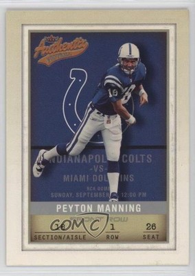 2002 Fleer Authentix Front Row 75/150 Peyton Manning #43 HOF 0nr3