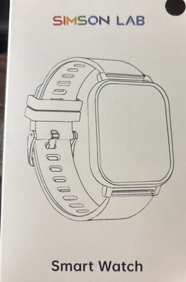 Simson Lab Smart Watch with Fitness Tracker B/P & Heart Monitor- Metallic Black