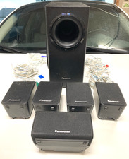 Panasonic Theater System Wired SB-HC480 Ser Of 5 Speakers Sub UNTESTED AS IS