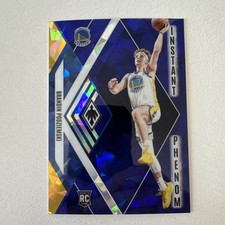 #126 2023-24 Panini Phoenix Instant Phenom Brandin Podziemski #21 Blue Ice (RC)